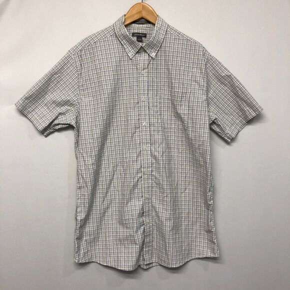 Eddie Bauer Men Wrinkle Free Classic Fit Button Shirt Size TXL XL Tall M163 -28 - Picture 1 of 11
